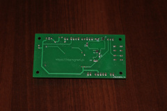 Zegar LED - płytka PCB (bottom)